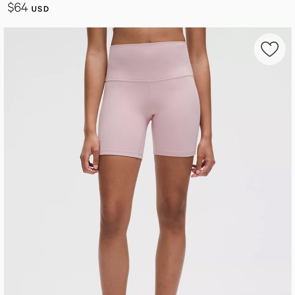 Lululemon Women's Pink High-Waisted Shorts